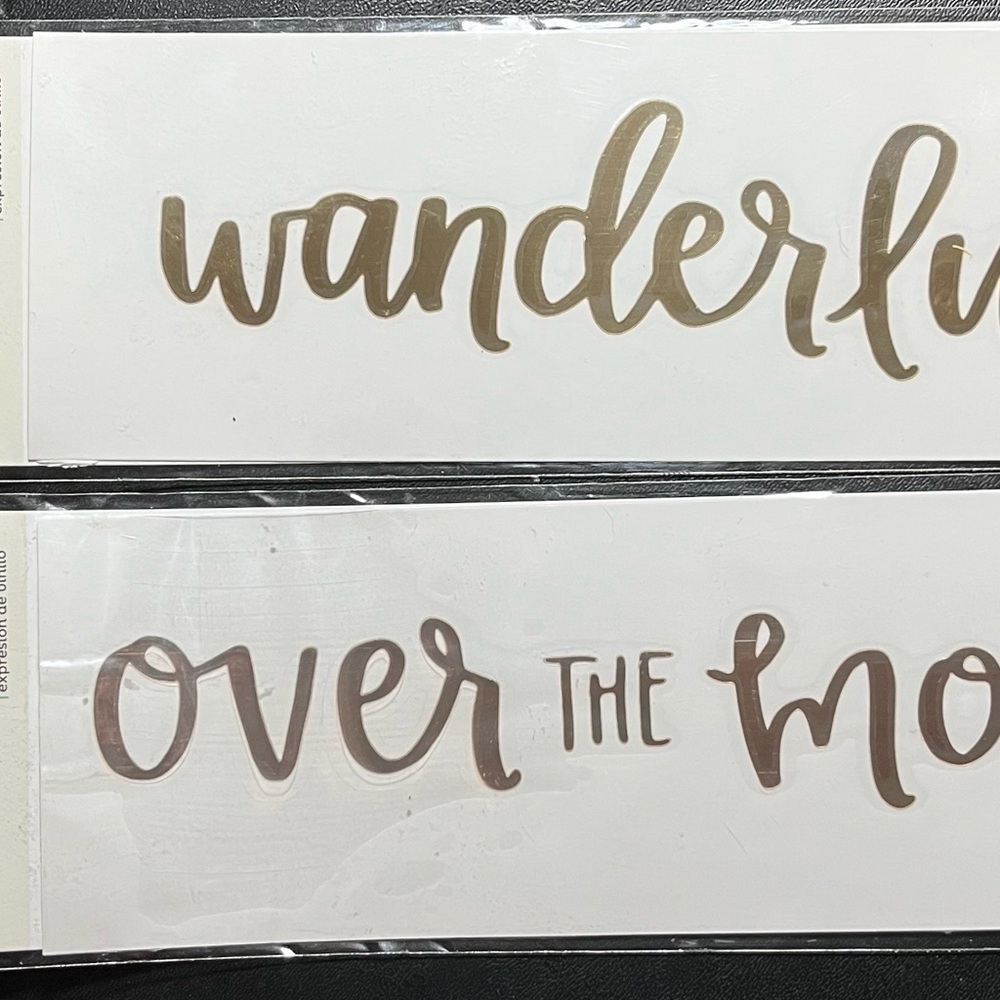 Wanderlust and Over the Moon vinyl expressions